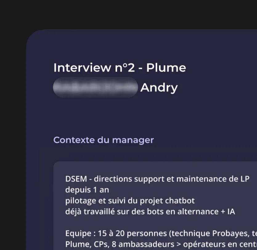 Chatbot manager interview notes